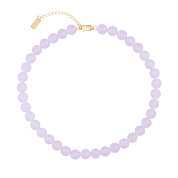 Die wunderschöne Chunky Lavender Perlenkette von House of Vincent